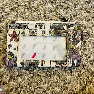 Sakroots Card ID Holder with zip pocket for cash or cards